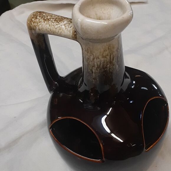 Glazed Pitcher Shaped Pottery Planter, 8" - Picture 4 of 4